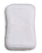 Nido ergonómico para bebé rayas beige con almohadita y manija-005