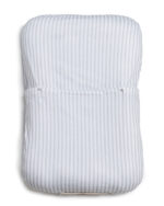 Nido ergonómico para bebé rayas verdes con almohadita y manija-005