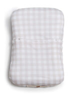 Nido ergonómico para bebé vichy beige con almohadita y manija-005