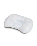 Nido ergonómico para bebé vichy celeste con almohadita y manija-004